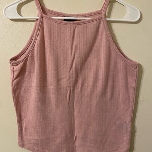 Torrid‎ Pointelle High Neck Crop Top Pink Size Large